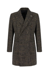 Embroidered wool blend coat -  | Wise