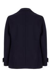 Cappotto in misto lana blu notte -  | Wise