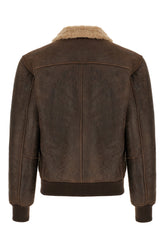 Chocolate leather jacket -  | Wise