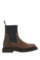 Brown suede ankle boots -  | Wise