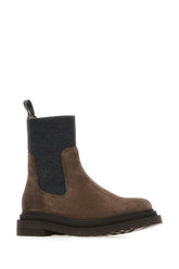 Brown suede ankle boots -  | Wise