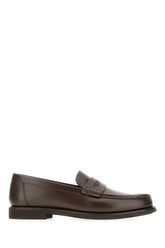 Dark brown leather loafers -  | Wise