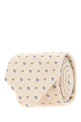 Embroidered silk tie -  | Wise