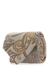 Embroidered silk tie -  | Wise