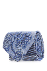 Embroidered silk tie -  | Wise