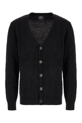 Cardigan in misto lana nera -  | Wise