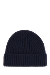 Midnight blue cashmere beanie hat -  | Wise