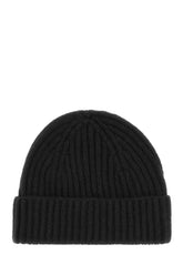 Black cashmere beanie hat -  | Wise