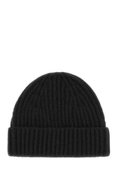 Black cashmere beanie hat -  | Wise