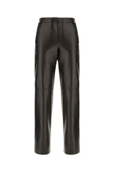 Dark brown leather pants -  | Wise