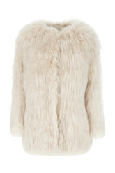 Cappotto in montone avorio -  | Wise