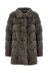 Graphite mink fur coat -  | Wise