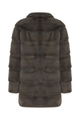 Graphite mink fur coat -  | Wise