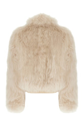 Giubbino in montone beige -  | Wise