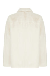 White mink fur coat -  | Wise