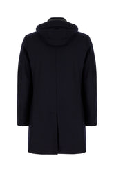 Piumino in misto lana blu notte -  | Wise
