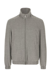 Grey stretch wool down jacket -  | Wise