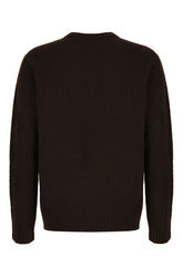 Dark brown wool blend sweater -  | Wise