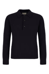 Midnight blue wool blend sweater -  | Wise
