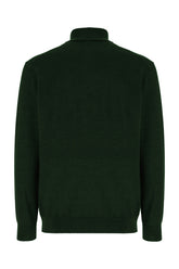 Bottle green wool sweater -  | Wise