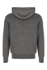 Melange grey wool blend sweater -  | Wise