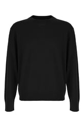 Black wool blend sweater -  | Wise