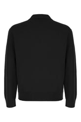 Black wool blend sweater -  | Wise
