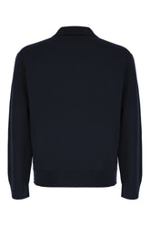 Midnight blue wool blend sweater -  | Wise
