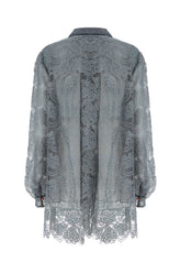 Powder blue laces shirt -  | Wise