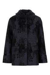 Midnight blue polyester coat -  | Wise