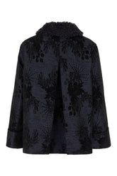 Midnight blue polyester coat -  | Wise