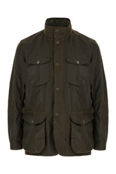 Bottle green cotton Ogston jacket -  | Wise