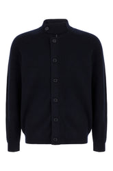 Cardigan in lana blu notte -  | Wise