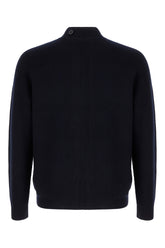Cardigan in lana blu notte -  | Wise