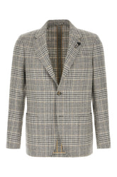 Embroidered wool blend blazer -  | Wise
