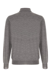 Grey wool polo shirt -  | Wise