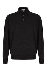 Slate wool polo shirt -  | Wise