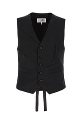 Gilet in misto poliestere nero -  | Wise