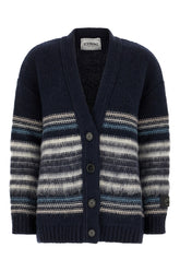 Embroidered wool blend cardigan -  | Wise