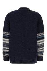 Embroidered wool blend cardigan -  | Wise