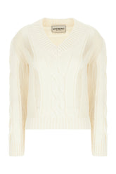 Ivory wool blend sweater -  | Wise