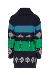 Cardigan in misto lana multicolor -  | Wise