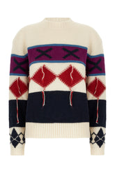 Multicolor wool blend sweater -  | Wise