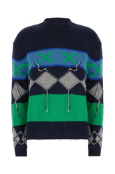 Multicolor wool blend sweater -  | Wise