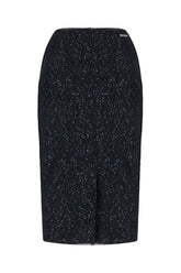 Gonna in misto viscosa stretch stampata -  | Wise