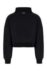 Black cotton blend sweatshirt -  | Wise