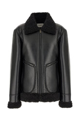 Giubbino in simil pelle nera -  | Wise