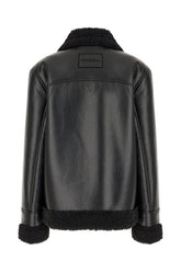Giubbino in simil pelle nera -  | Wise