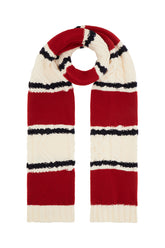 Embroidered wool blend scarf -  | Wise