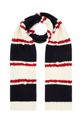 Embroidered wool blend scarf -  | Wise